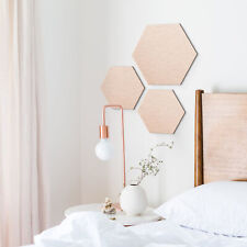 Hexagon - Alu-Dibond-Kupfereffekt (3er Set) WANDBILD DEKO BILD mehrteilig