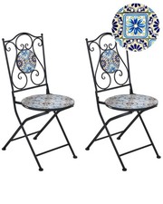 Gartenstühle 2er-Set Metall