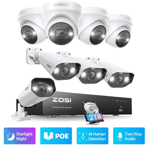 Zosi 8ch 5mp poe - zosi,