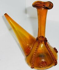 Alte Wein Karaffe, Porrón Wine Pitcher Decanter, braun, ca:H 21cm,B 20cm, 389 g