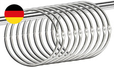 10 Stück 80mm Warenring Große Metallring Vielseitiger Buchbinderinge mit Schnell