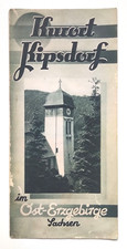 Kurort Kipsdorf im Ost-Erzgebirge Sachsen alter Reiseprospekt