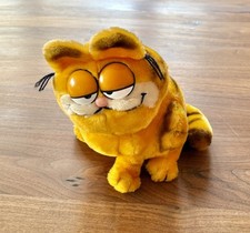 Original Garfield sitzend  - Plüsch - Stofftier - Figur 15 cm Vintage 1981 Dakin