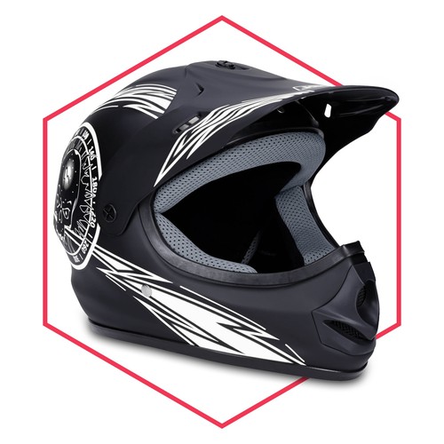 Motorradhelm schwarz weiß - motorradhelm, schwarz-weiß