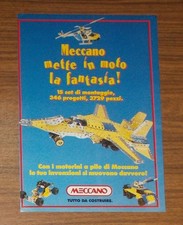 Seltene Werbung MECCANO Metallbaukasten Flugzeug Hubschrauber 1991
