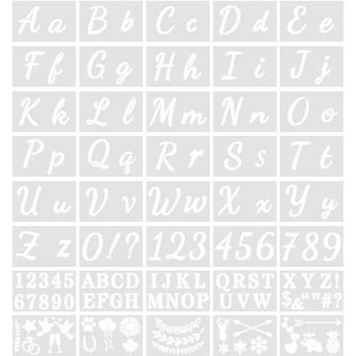 Buchstaben zahlen schablonen - buchstaben,