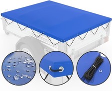 ARWiN® Anhänger Plane 209 x 115 cm inkl. Planenseil  PKW Anhängerplane 209x115