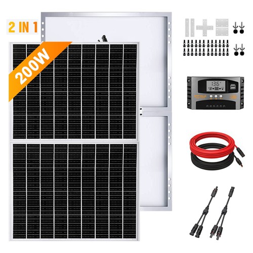 200w solarpanel kit 12v mono - 200w,