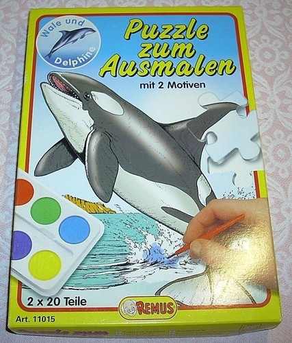 Wale delphine puzzle zum - wale, &