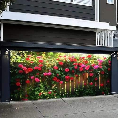 Rose zaun blumengarten garage - rose,