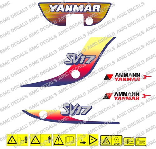 Yanmar sv17 bagger aufkleber - sv17,