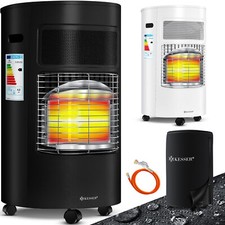 KESSER® Gasheizer Gasheizofen Heizgerät Gasschlauch + Schutzhülle 4200W Keramik