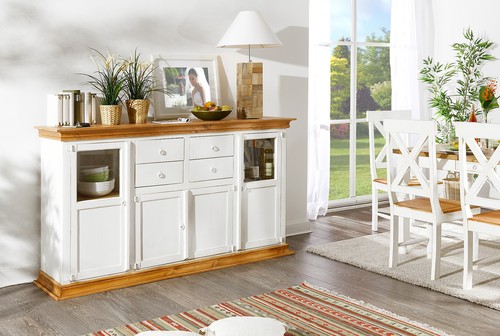 Landhausstil highboard schrank - landhausstil,