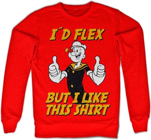 Popeye flex sweatshirt red - flex,