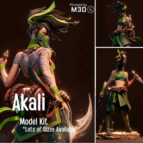 Akali model kit - akali, 3d