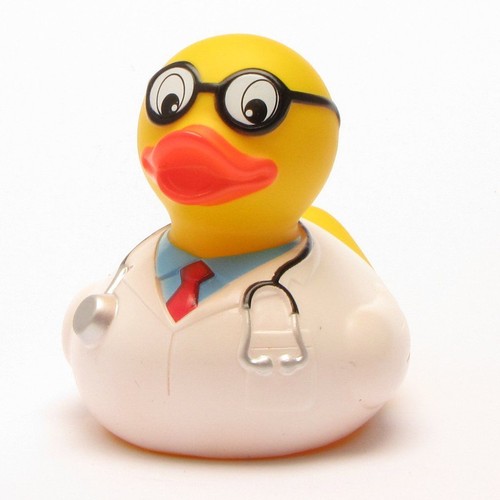 Badeente quietscheentchen arzt - quietscheentchen,