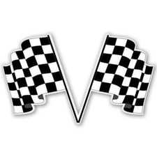 Autoaufkleber Zielfahne Flagge