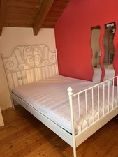 IKEA Metallbett 140x200 Weiß