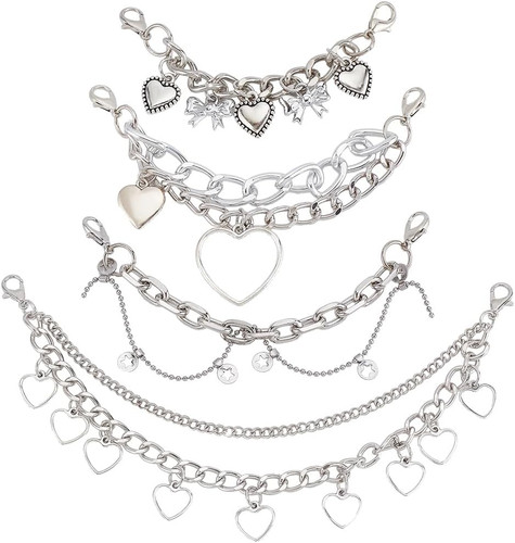 Schuhketten set herz - schuhketten, stern