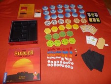 Die Siedler von CATAN HOLZ Ausgabe Brettspiel komplett mit Kartenfächern 1995