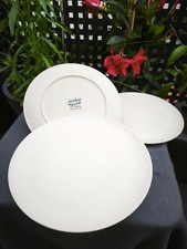 3 x  Teller flach Bambuswald  für Camping Campinggeschirr weiß