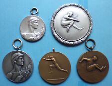 5 alte  Medaillen - Sport - Turnerschaft  - Leichtathletik