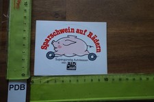 Alter Aufkleber Autoleasing Deutschland ALD Spruch Sparschwein auf Rädern
