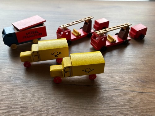 Ddr holzspielzeug lkw 2 x - ddr,