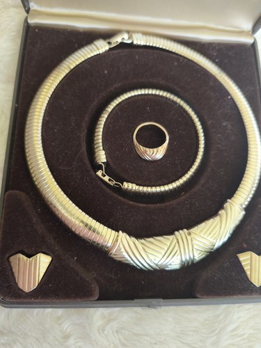 Vintage avon schmuckset - schmuckset, gold