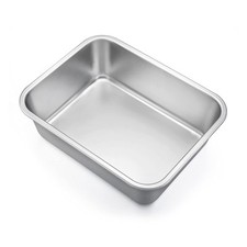 Auflaufform Klein, Rechteckig Kuchenform Tiramisu Form aus Edelstahl, Ofenform