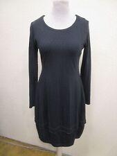 Consequent Sweatshirt Kleid Ballonrock Langarm gepunktet blau Gr.38 (T328-37)