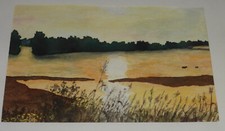 Abendrot am Dümmer Gemälde