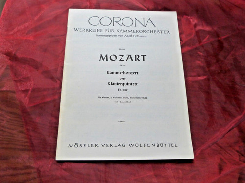 Mozart 449 kammerkonzert - kv,