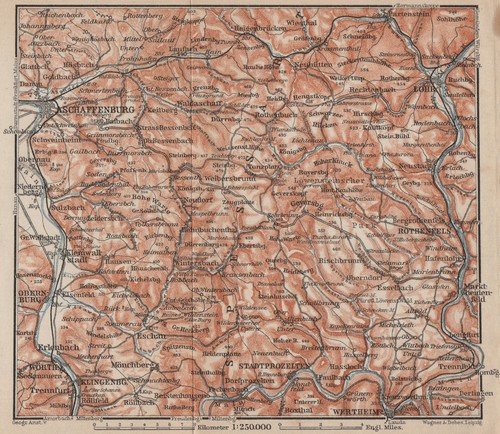 Spessart topokarte - spessart,