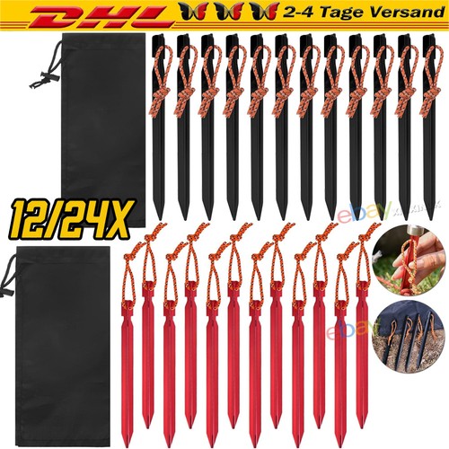 24x zelt heringe aus - zelt-heringe,