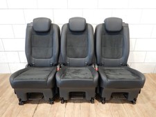 3x Sitz VW Sharan 7N Seat Alhambra Hinten Mitte 2 Sitzreihe Leder Alcantara