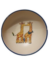 Rheinsberger Keramik Manufaktur Müslischale Giraffenmotiv Mehrfarbig 14.5cm