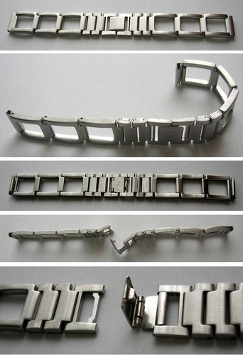 Edelstahluhrband kastenglieder - edelstahluhrband,