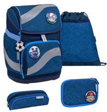 Belmil Schulranzen Smarty Set 5-teilig Hüftgurt Grundschule 405-51  Blue Motion