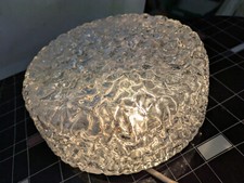 Glashütte Limburg Decken-Lampe Leuchte Wandleuchte Glas A665  Iceglass