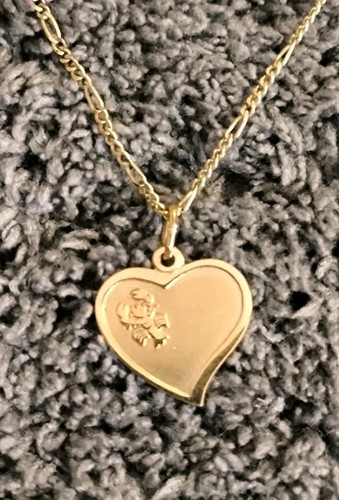 333 gold halskette herz - 333,