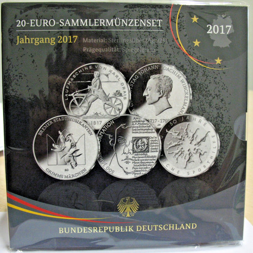 Euro sammlermünzenset 5x20 - euro,