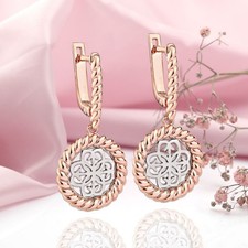 Bicolor gold 585 - gold, ohrringe