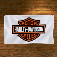 Harley Davidson Motorrad Logo Banner/Fahne - ZH 3661