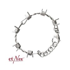 Stacheldraht Armband Edelstahl Schmuck etNox Punk Gothic Batcave  Stachelarmband