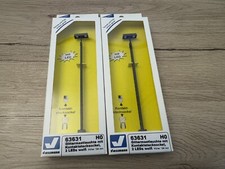 Viessmann 63631 H0 2 Gittermastleuchten LED Weiß in OVP Unbenutzt