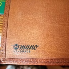 Echt alt Brieftasche Mano Handmade Leder vintage Etui