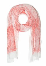 Leichtes Halstuch Schal Reptil-Optik mit Glitzer Damen Tuch helle Farben Glitzer