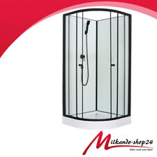 Duschtempel Fertigdusche Duschkabine komplett dusche 90 x 90 x 200 cm Schwarz