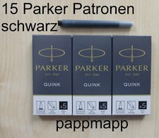 15 Parker Quink Tintenpatronen